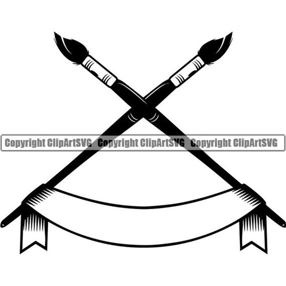 Painting Logo 18 Paintbrush Paint Brush Painter Palette Etsy