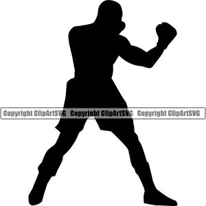 Boxe Boxer Box Luva Luta Luta Lutador MMA Esporte Jogo Ganhar Silhueta Arte Design Elemento Logo SVG PNG Clipart Corte Arquivo de corte