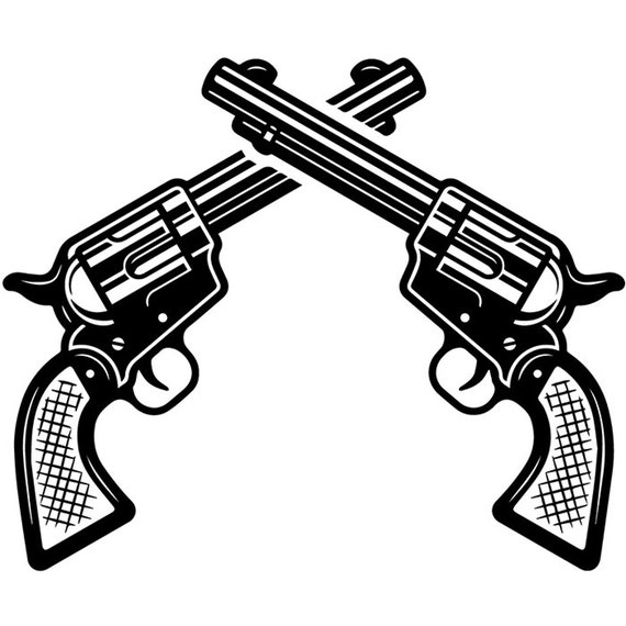 Cowboy Logo 31 Gun Pistol Weapon Dual Country Western Horse | Etsy