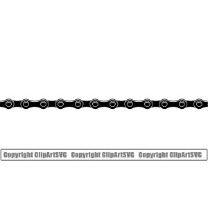 Fahrrad Kette Gerade Linie Bordüre Rahmen Zyklus Radfahren Fahrrad Rennen BMX Racing Geschwindigkeit Design Element Art Logo SVG PNG Vektor Cricut Schnitt Schneiden