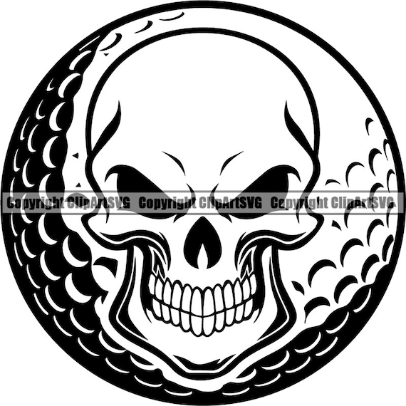 Golf Logo 65 Skull Tournament Club Golfer Golfing Sport Etsy