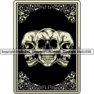 Teschio Carte da gioco Poker Texas Hold 'Em Casinò Scommessa Soldi Fortuna Vincere Rischio Dealer Gioco da tavolo Ace Spade Design Logo SVG PNG Vector Clipart Cut