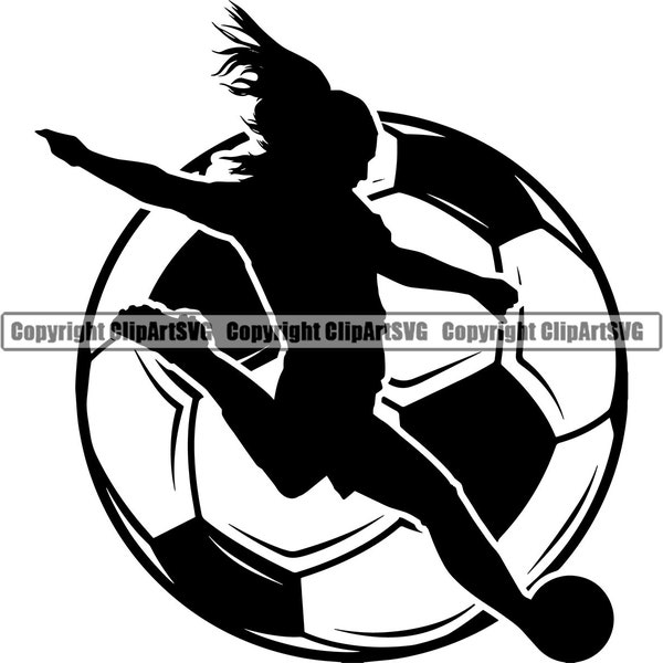 Soccer Logo #13 Player Kick Ball Net Goal Futball Field Ball Team Sport School College Kids Game .SVG .EPS .PNG Vector Cricut Cut Cutting