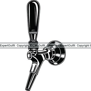 Beer Tap #2 Alcohol Drink Tap Pub Beer Bar Restaurant Beverage Lager Brewery Fresh Craft Brew .SVG .PNG Clipart Clipart Vector Cut Cutting