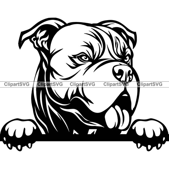 Pit Bull Terrier Peeking Dog Face Puppy Canine Pet American - Etsy Pit Bull Terrier Peeking Dog Face Puppy Canine Pet American - Etsy