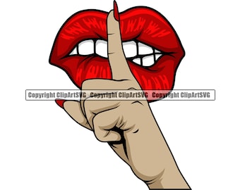 Shhh Mean Mouth Svg , Dito medio svg Labbra Bacio Mano Dito Medio svg, Fck  You Gesture, Shhh Mean Mouth Attitude Mask -  Italia