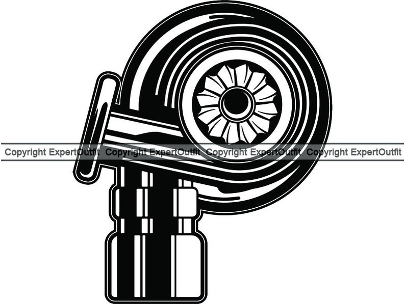 Turbo Charger 2 Chrome Engine Car Vehicle Auto Part Biker Etsy