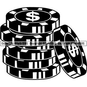 Poker Chip Queen Clubs Naipes Juegos de azar Gamble Casino Apuestas Juego de Blackjack Texas Hold Em .SVG .PNG Clipart Vector Cricut Cut Cutting