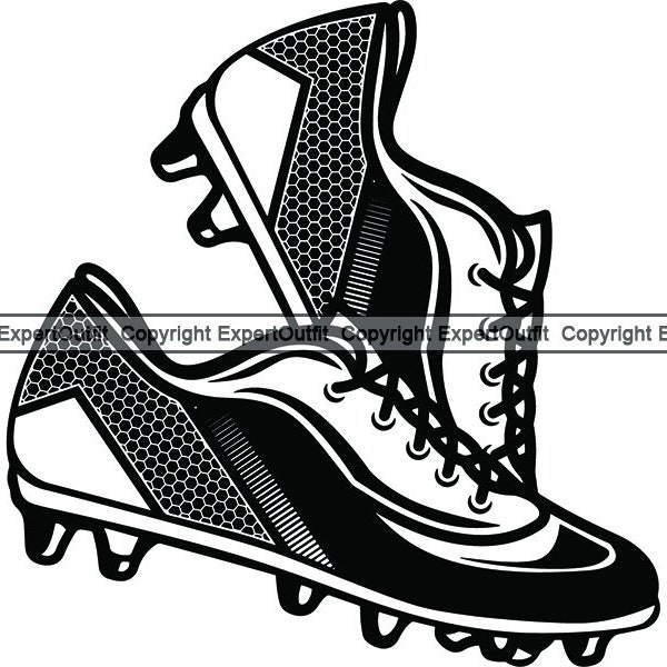 Sport Soccer Shoe Kit Cleat Uniform Gear Equipment Traction Surface Blade Conical Plastic Rubber .SVG .PNG Clipart Vector Cricut Cut Cutting
