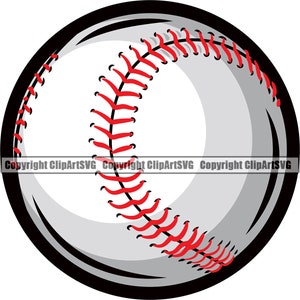 Baseball Ball Gear Equipment Bat Flag Sports Game Player Athlete Ball Design Element Logo SVG PNG JPG Clipart Vector Cricut Cut Cutting File