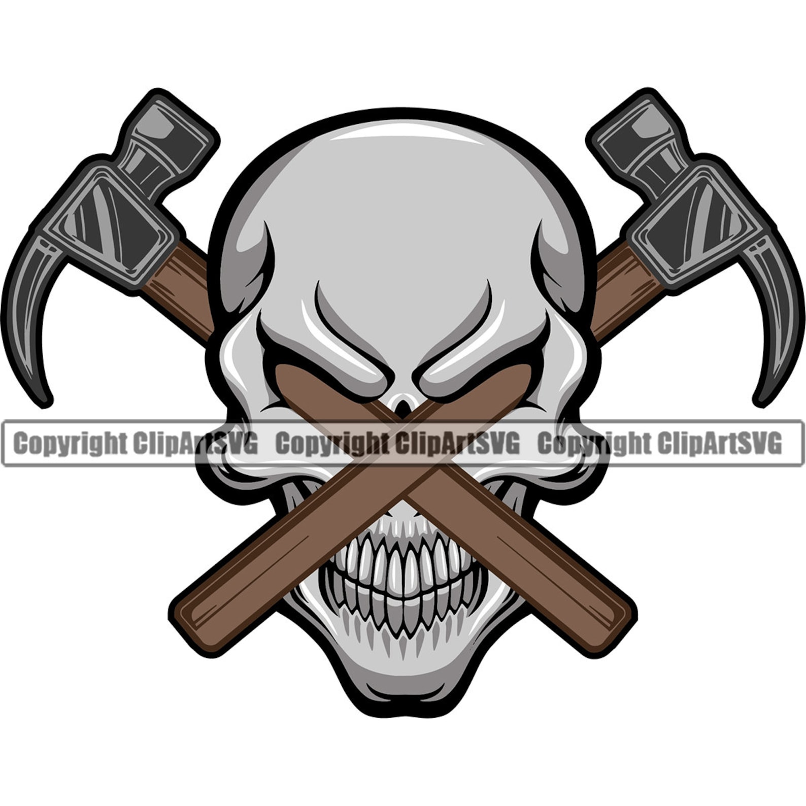 Construction Skull Skeleton Hard Hat Helmet Worker Hammer Tool - Etsy