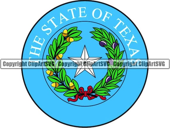 Texas State Seal Flag U.S. US United America American Nation National  Document Court Courthouse Art .JPG .PNG Clipart Design Graphic File 