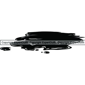 Water Puddle Wet Splash Spill Beverage Liquid Beverage Paint Blood Drip Horror Design Element .SVG .PNG Clipart Vector Cricut Cut Cutting