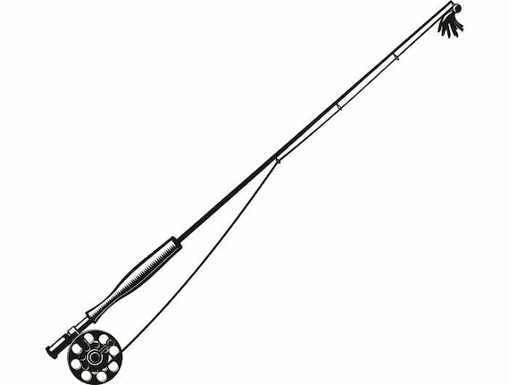 Download Fly Fishing Rod Pole 1 Reel Fish Fisherman Trout .SVG .EPS ...