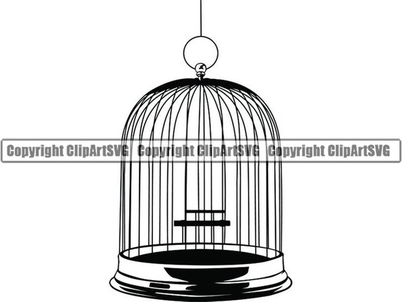 birdcage 1 cage bird freedom retro design prison vintage etsy