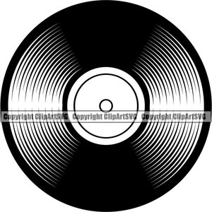 Vinyl Record Album Muziek Draaitafel Speler Mixer DJ Disc Jockey Scratching Club Stereo Sound Design Art Logo SVG PNG Vector Clipart Cut File