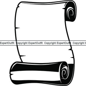 Spartan Scroll Papiro Pergamino Conocimiento Académico Información Carta Archivo Documento Anuncio.SVG .PNG Clipart Vector Cricut Corte Corte