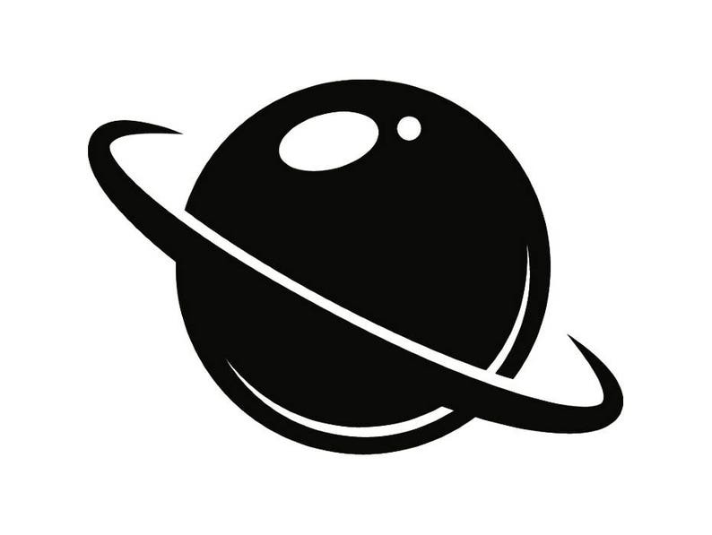 Planet 2 Saturn Solar System Astronaut Space Galaxy Universe Star Moon Astronomy Nasa Svg Eps Png Vector Cricut Cut Cutting Download