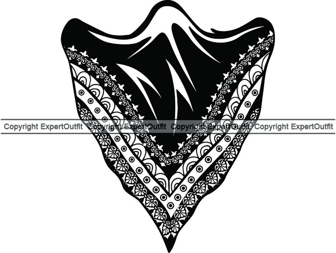 Mask #4 Bandana Bandanna Paisely Pattern Face Head Bandanna Bandana ...