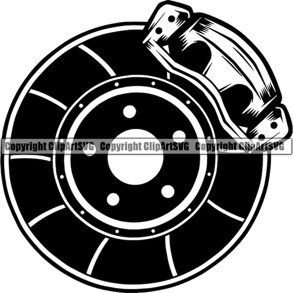 Brake Pads Mechanic Logo Auto Repair Service Fix Garage Shop Sales Car Part Biker Motorcycle Repairman SVG PNG Clipart Vector Cut Cutting