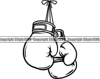 Boxhandschuhe #22 Kampf Kampf MMA Mixed Martial Art Boxer Kickboxen Ausrüstung Wettbewerb Logo.SVG.PNG Clipart Vektor Cricut Cut Cutting