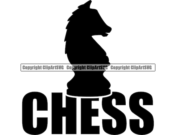 Chess Piece Black King Club Pieces Banner Board Game Check Mate Player  Competition FIDE Master .SVG .PNG Clipart Vector Cricut Cut Cutting