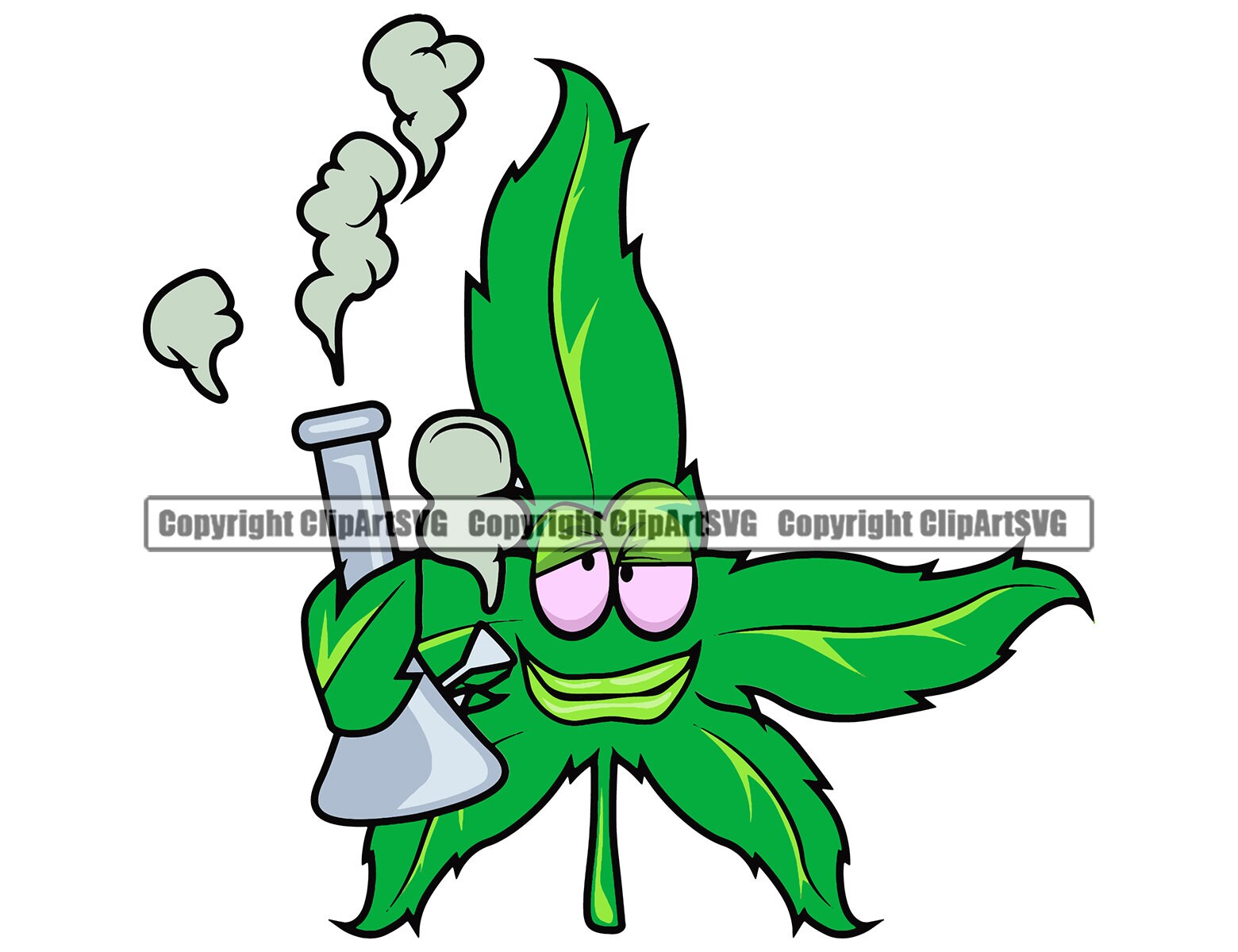 Marijuana Leaf Smoking Bong Joint Bud Pot Smoke Weed Cannabis Etsy