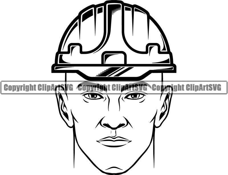 Construction Worker 1 Man Hard Hat Helmet Handyman Etsy