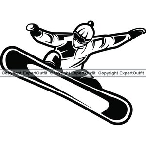 Snowboard Snowboarder Snowboard Snow Board Extreme Outdoor Activity Jeu Sports Ski Hobby. SVG. PNG vecteur Clipart Cricut coupe coupe