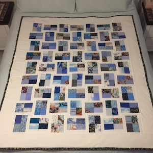 Blue Bay Scrap Quilt - 51&quot;X 61&quot;