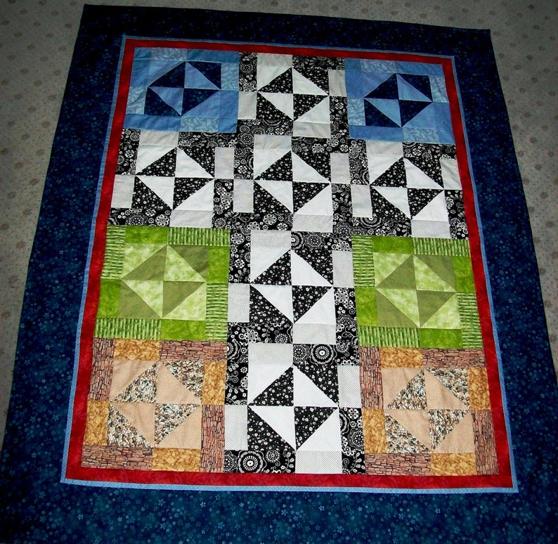 Heaven to Earth 61X 76 Quilt Pattern by Sew4Fun Australia image 1