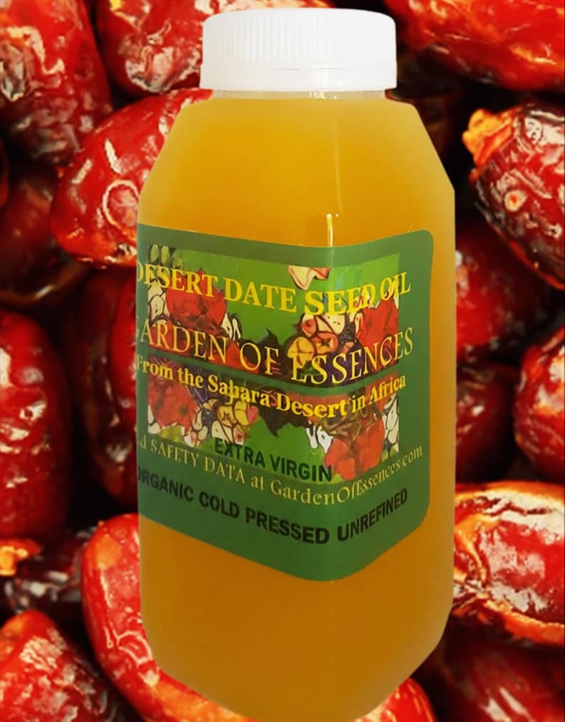 SALE Desert Date Seed Oil Organic COLD PRESSED Unrefined Desert Date Serum for Lines and Dry Skin, Organic Anti-aging Oil, GardenOfEssences image 1