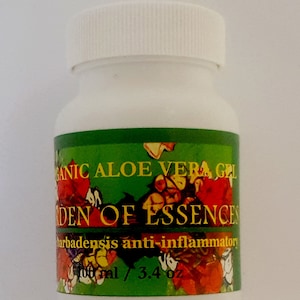Organic Aloe Vera Gel Jelly Chemical Free, Hydrating Eye GelCalming Face Gel for Sensitive Skin, Red Breakouts, Irritation GardenOfEssences image 5