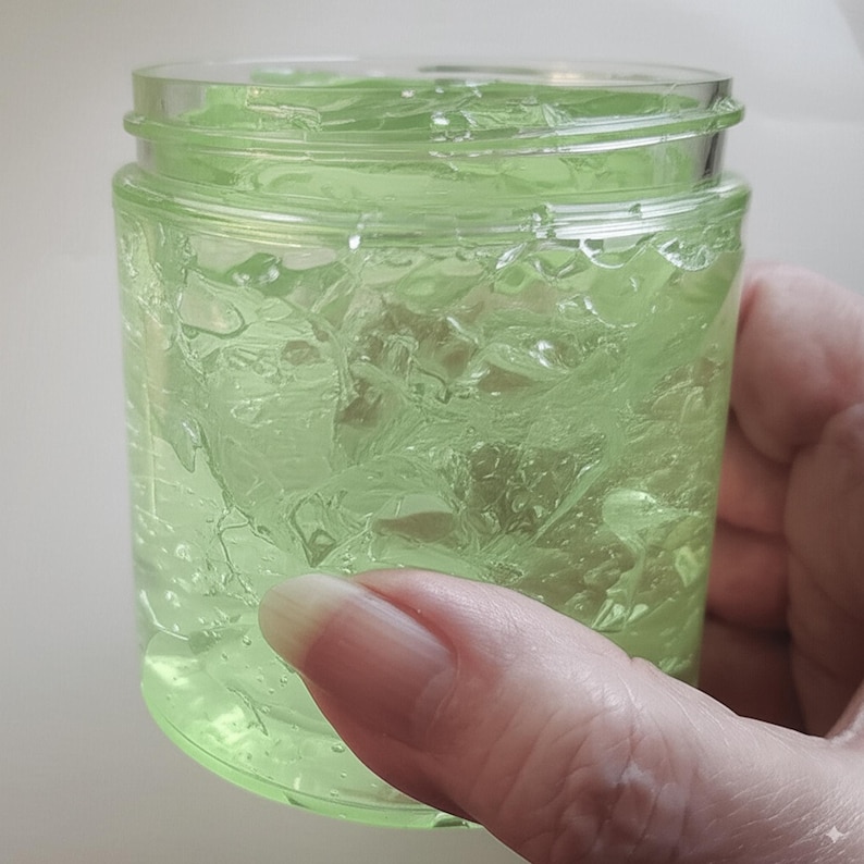 Organic Cucumber Gel for Puffy Eye Bags+Eye Lines, Like Aloe Gel, Face Hydrate for Dry, Sensitive Skin Cooling Calming Mask GardenOfEssences image 7