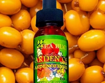 SALE Organic Sea Buckthorn Oil CO2 Extract UNREFINED, Anti-aging Hydrating Skin Oil for Lines, Calms Irritation + Breakout, GardenOfEssences