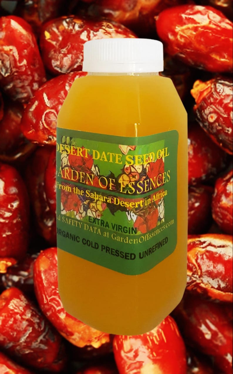 SALE Desert Date Seed Oil Organic COLD PRESSED Unrefined Desert Date Serum for Lines and Dry Skin, Organic Anti-aging Oil, GardenOfEssences image 5