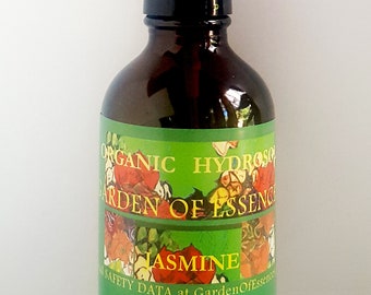ORGANIC JASMINE Hydrosol, Jasmine Blossom Water Face Toner Cleanser for Sensitive Dry Skin, Breakouts, Jasmine Floral Water GardenOfEssences