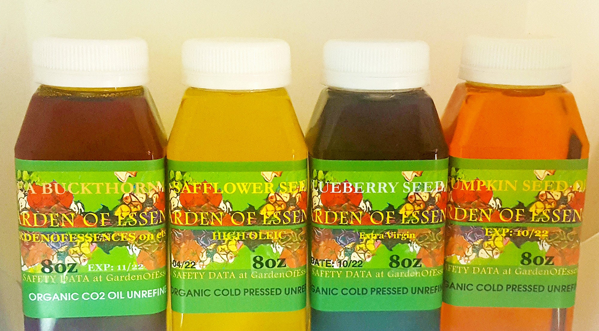 Organic Safflower Seed Oil Unrefined Cold Pressed High Oleic Etsy