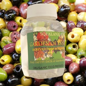 Organic Squalane Oil Olive Based Squalene for Dry Sensitive Mature Skin, Calming, Organic Lip Gloss GardenOfEssences