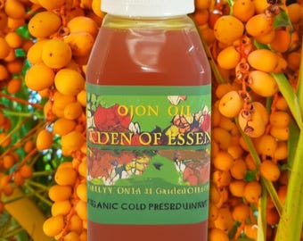 Organic Ojon Oil Unrefined Cold Pressed for Very Dry Hair, Caiaue Oil is better than Batana Oil for Damaged Frizzy Hair, GardenOfEssences