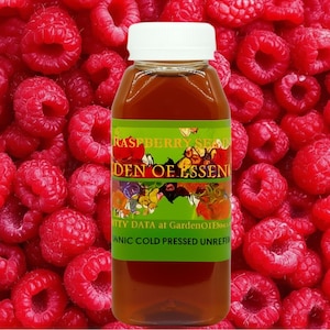 SALE Red Raspberry Oil ORGANIC UNREFINED Cold Pressed for Dark Patches, Firmness, Natural Vitamin E, Anti-aging Face Oil, GardenOfEssences