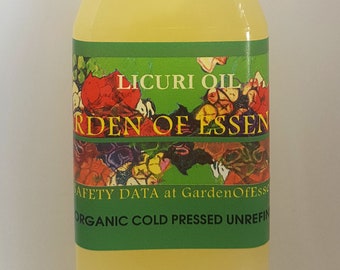 ORGANIC Licuri Oil UNREFINED Cold Pressed Anti-aging Face Oil, Eye Care, Calming Oil for Sensitive Skin, Dry Hair, GardenOfEssences