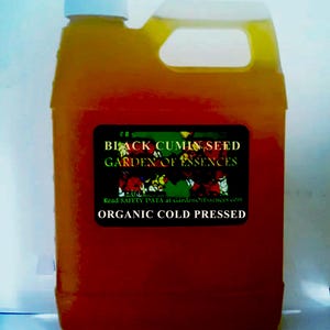 Organic Black Cumin Seed Oil UNREFINED Cold Pressed Edible Calming Oil for Dryness, Breakouts, Irritated, Pink, Rough Skin, GardenOfEssences
