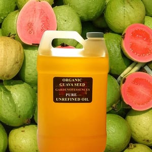 Organic Guava Seed Oil UNREFINED Cold Pressed for Face Lines, Anti-aging, Hydrating, Natural Vitamin E, Firming, Calming, GardenOfEssences
