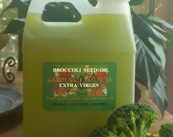SALE ORGANIC Broccoli Seed Oil USDA Certified Organic Unrefined Cold Pressed Anti-aging Oil for Sensitive, Calm Irritation, GardenOfEssences