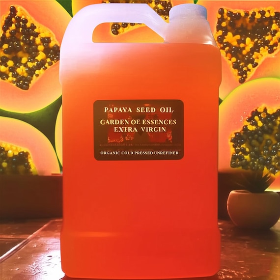 SALE Organic Papaya Seed Oil UNREFINED Cold Pressed Face Oil for Dark Spots, Brown Patches, Calming, Gentle Exfoliator, GardenOfEssences
