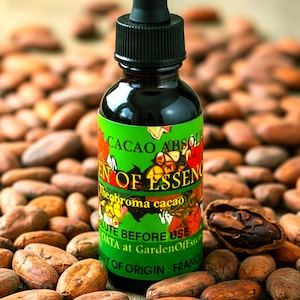 ORGANIC Cacao Cocoa Absolute Essential Oil No Hexane, French Chocolate Oil, Anti-aging, Mood Enhancer, Unwind Muscles, GardenOfEssences