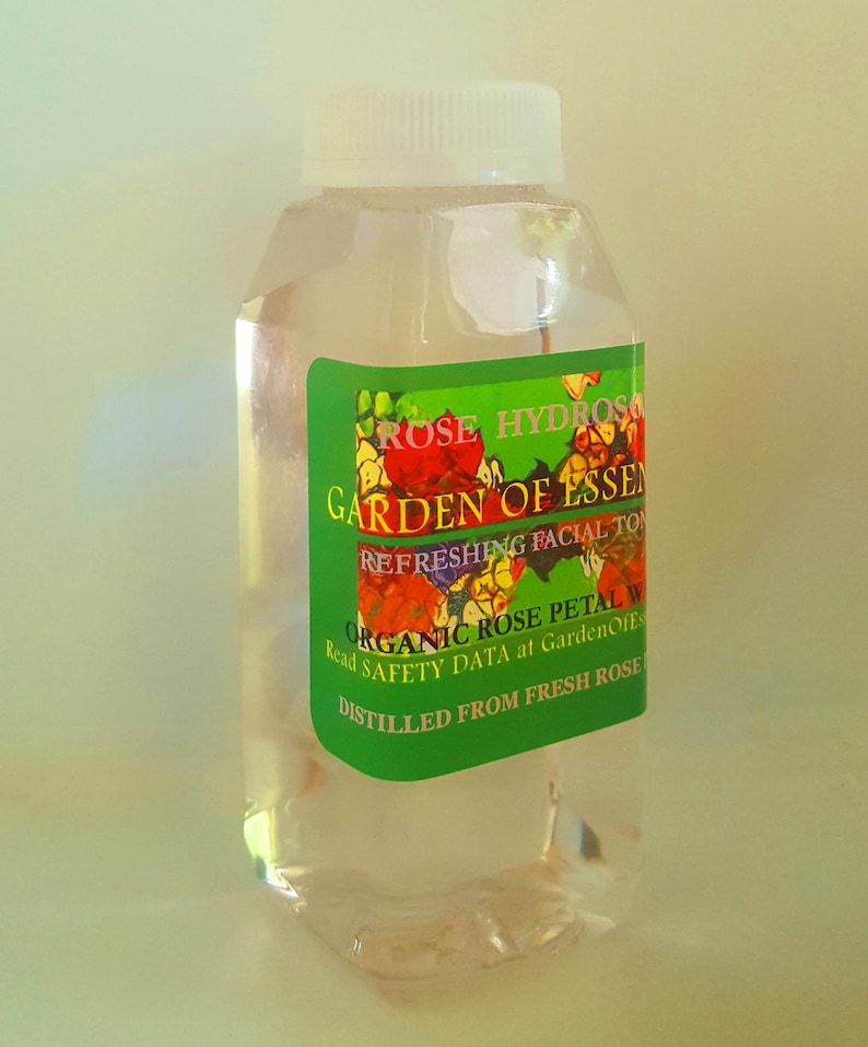 SALE ORGANIC ROSE Hydrosol Face Toner, Rose Water for Sensitive Dry Skin, Soothing Breakouts, Anti-aging Rose Floral Water, GardenOfEssences Bild 10