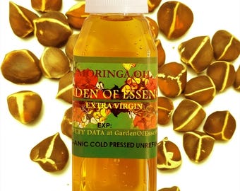 SALE Organic Moringa Oil UNREFINED, Cold Pressed, , Anti-aging, Calms Red Itchy, Irritations, For Extra Dry Skin and Hair, GardenOfEssences