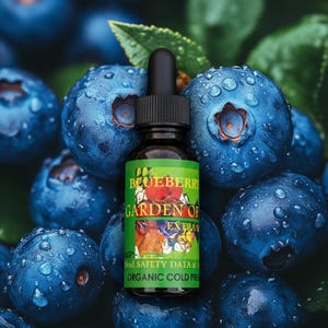 ORGANIC Blueberry Seed Oil UNREFINED Cold Pressed Anti-aging Face Oil, Organic Oil for Sensitive Skin and Fine Frizzy Hair GardenOfEssences